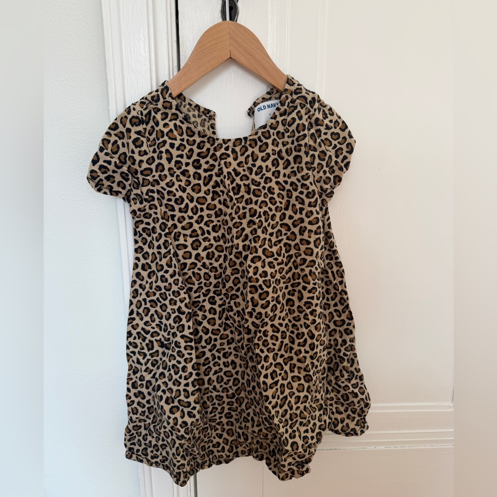 Old Navy leopard print toddler dress 4T